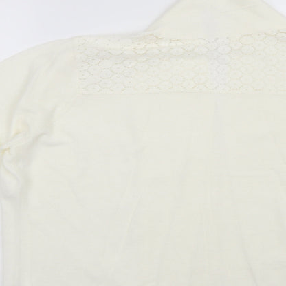 Anthology Womens Ivory Floral  Cardigan Jumper Size 16