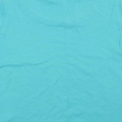Anna Rose Womens Green   Basic T-Shirt Size L