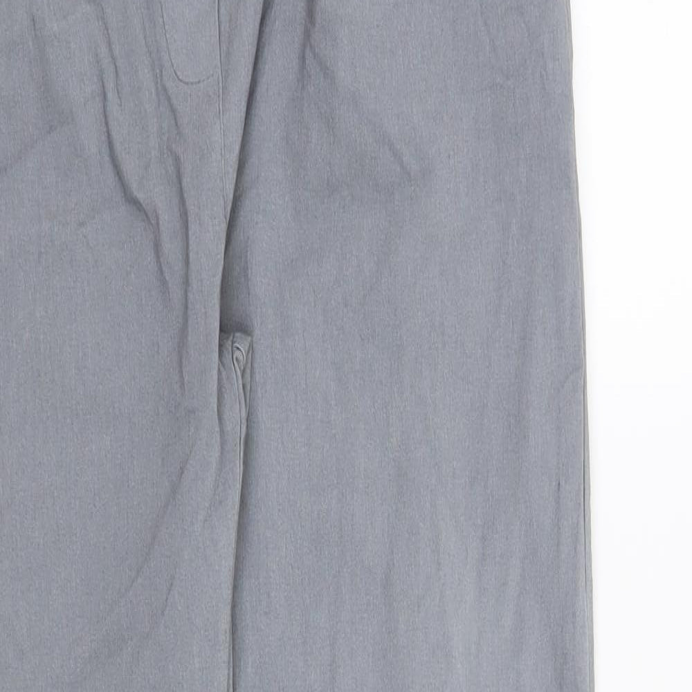 Womens UK Size L Preworn Regular Fit  Grey Trousers