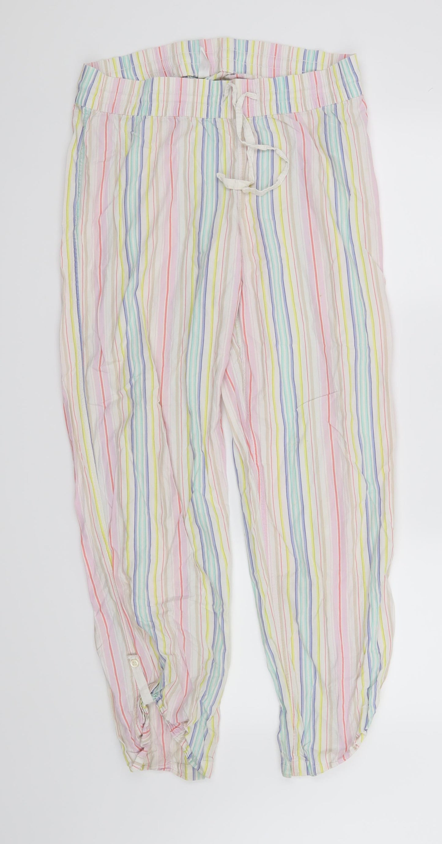 Gap Womens White Striped  Trousers  Size S L30 in