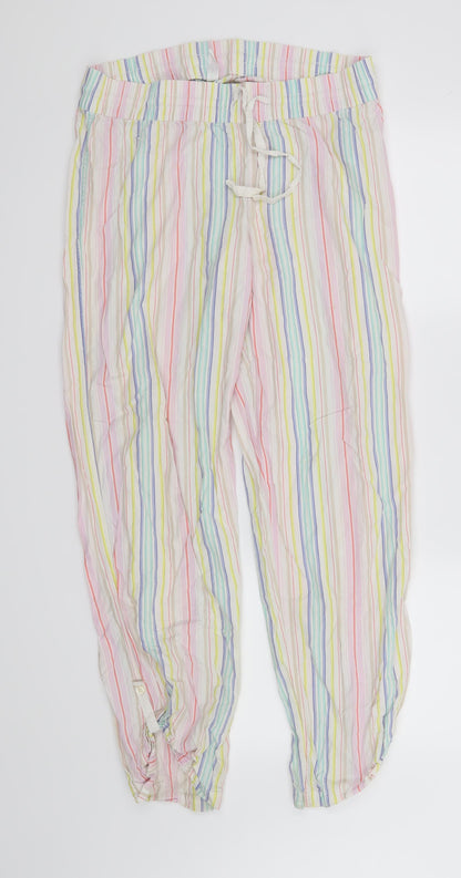 Gap Womens White Striped  Trousers  Size S L30 in