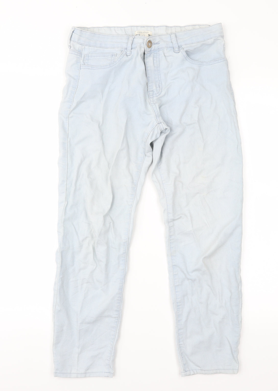 FOREVER 21 Womens Blue  Denim Cropped Jeans Size 30 in L24 in