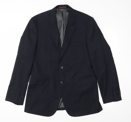 Mens UK Size 40 Jack Reid Regular Blue Suit Jacket