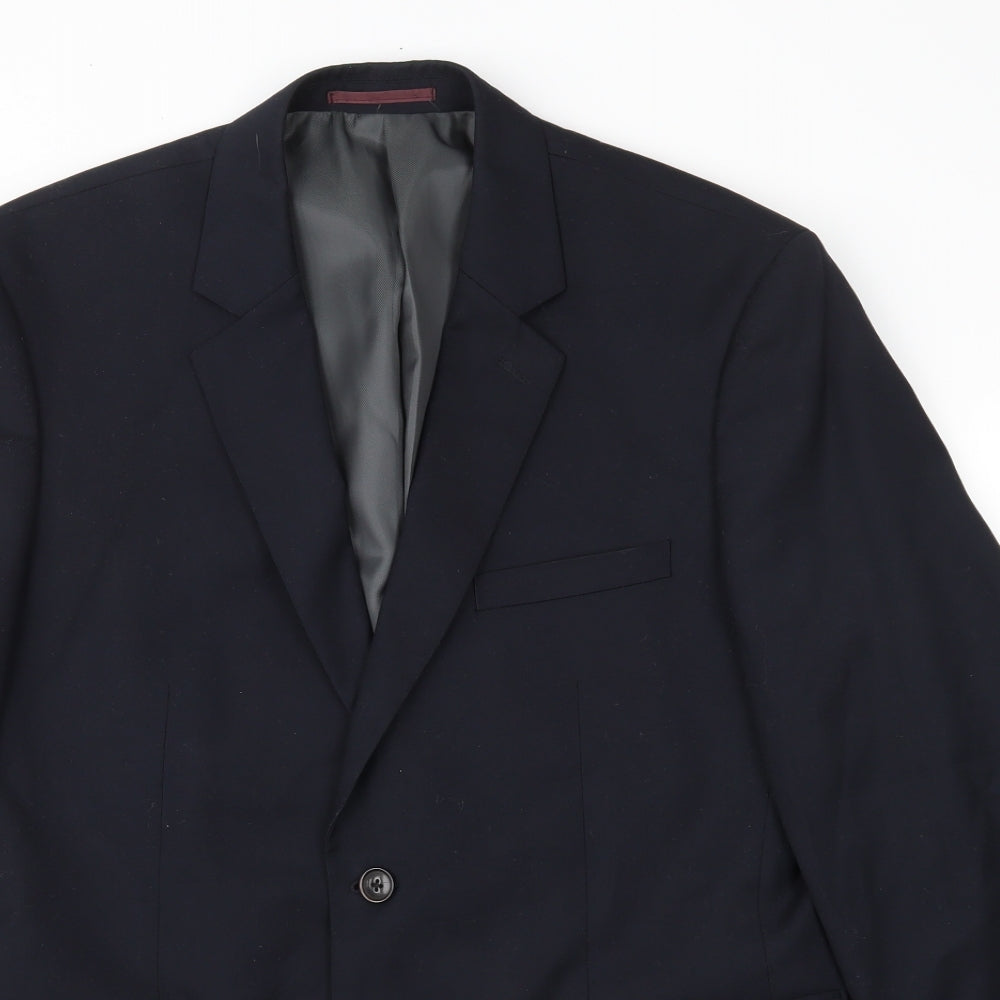 Mens UK Size 40 Jack Reid Regular Blue Suit Jacket