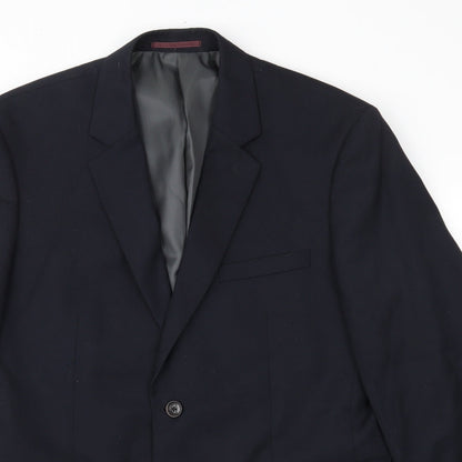 Mens UK Size 40 Jack Reid Regular Blue Suit Jacket