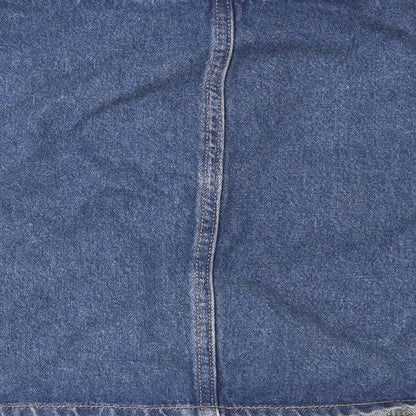 Denim & Co. Womens Blue  Denim A-Line Set Size 8