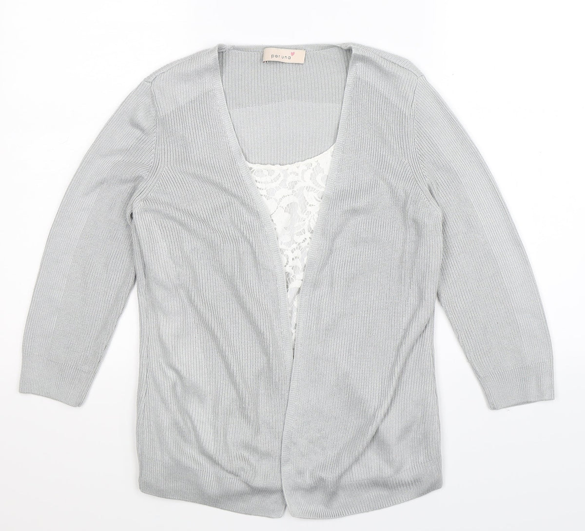 Marks & Spencer Womens Grey  Knit Pullover Jumper Size 8