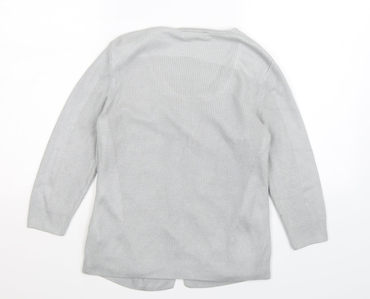 Marks & Spencer Womens Grey  Knit Pullover Jumper Size 8