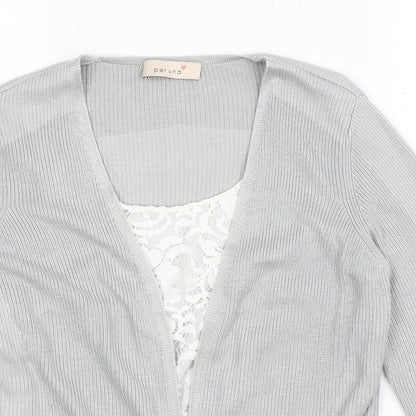 Marks & Spencer Womens Grey  Knit Pullover Jumper Size 8