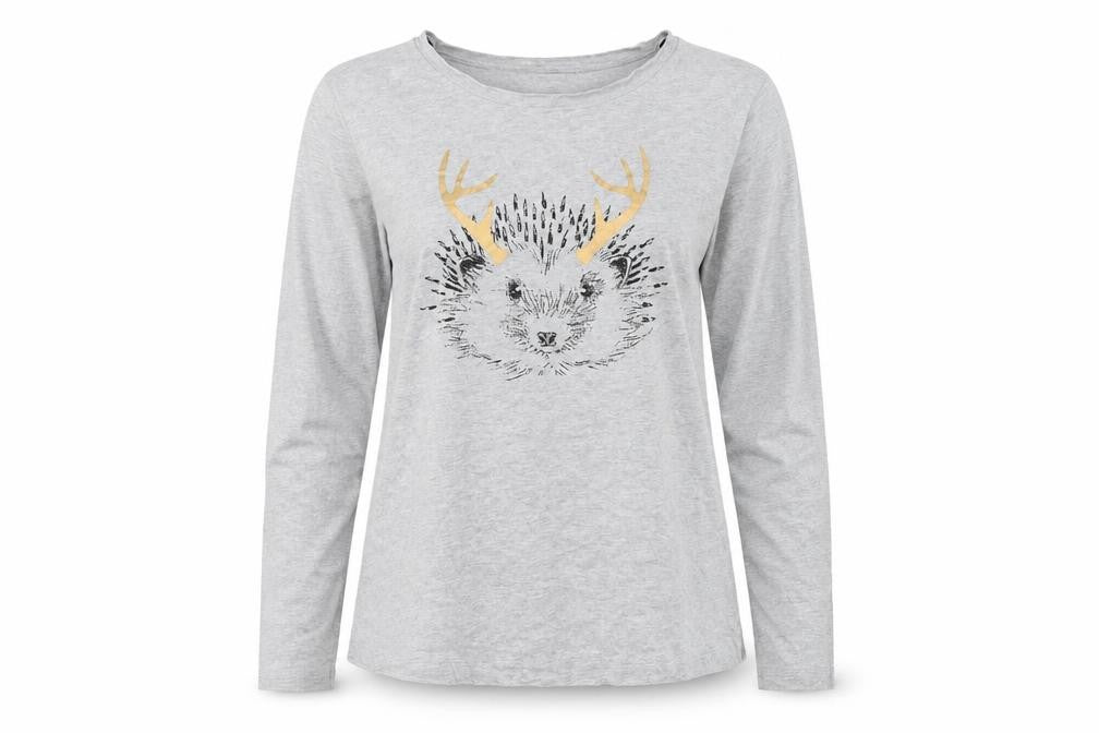 Womens UK Size S Maison De Nimes Grey Basic T-Shirt