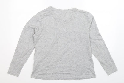 Womens UK Size S Maison De Nimes Grey Basic T-Shirt