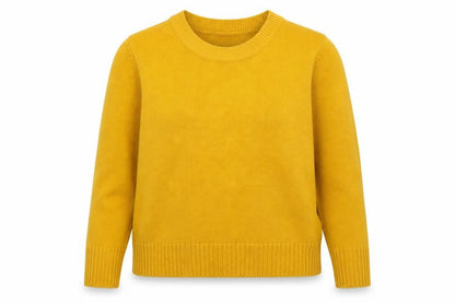 Divided Womens Yellow  Knit Pullover Jumper Size M