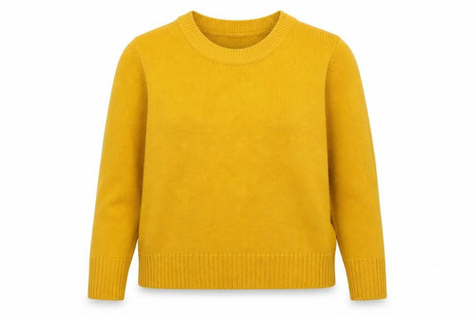 Divided Womens Yellow  Knit Pullover Jumper Size M