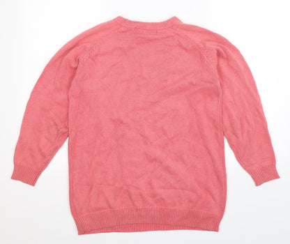 Cooc Womens Pink  Knit Pullover Jumper One Size