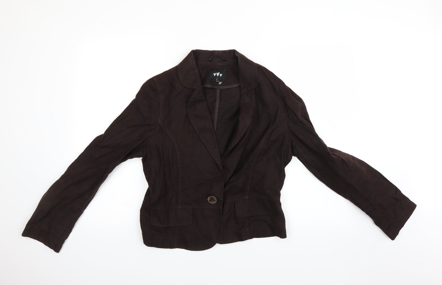 Womens UK Size 14 Peruna Brown Overcoat