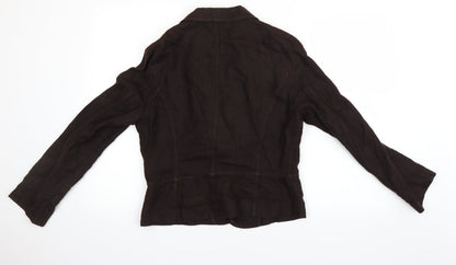 Womens UK Size 14 Peruna Brown Overcoat