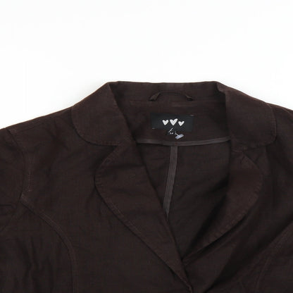 Womens UK Size 14 Peruna Brown Overcoat