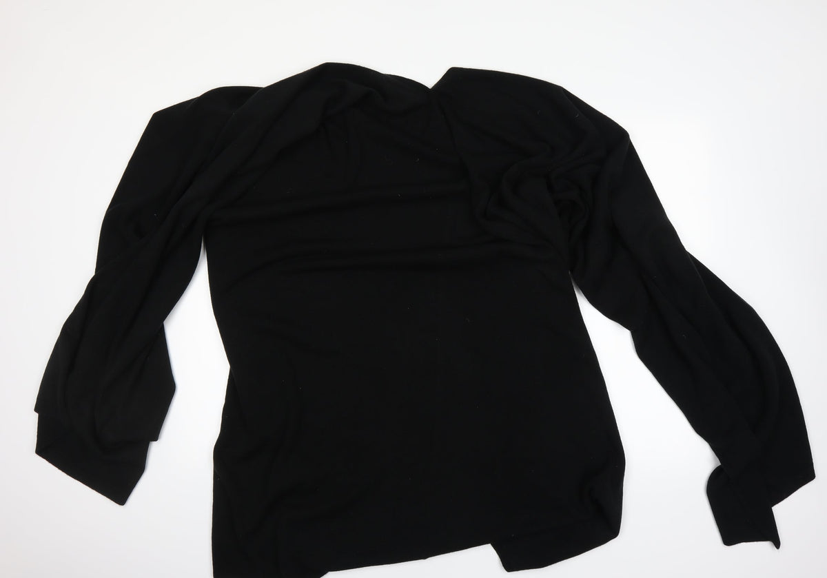 Ann Harvey Womens Black   Cape Jumper One Size