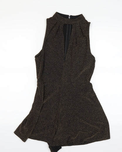 Top shop Womens Gold   A-Line  Size 10