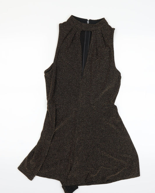 Top shop Womens Gold   A-Line  Size 10