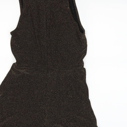 Top shop Womens Gold   A-Line  Size 10