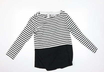 tohibo Womens Multicoloured Striped  Basic T-Shirt Size 36