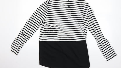 tohibo Womens Multicoloured Striped  Basic T-Shirt Size 36