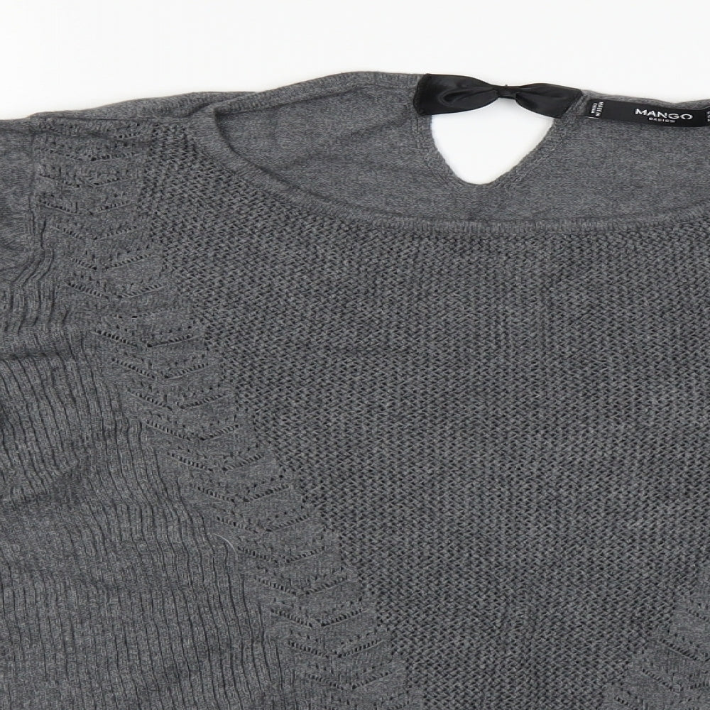 Mango Womens Grey   Pullover Jumper Size 14