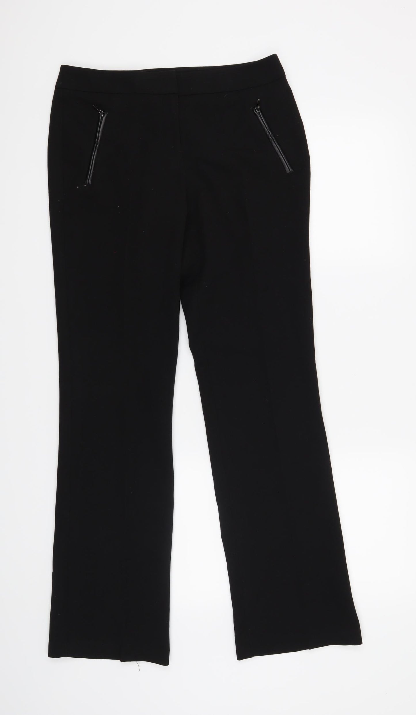 Womens UK Size 6 F&F Regular Fit  Black Trousers