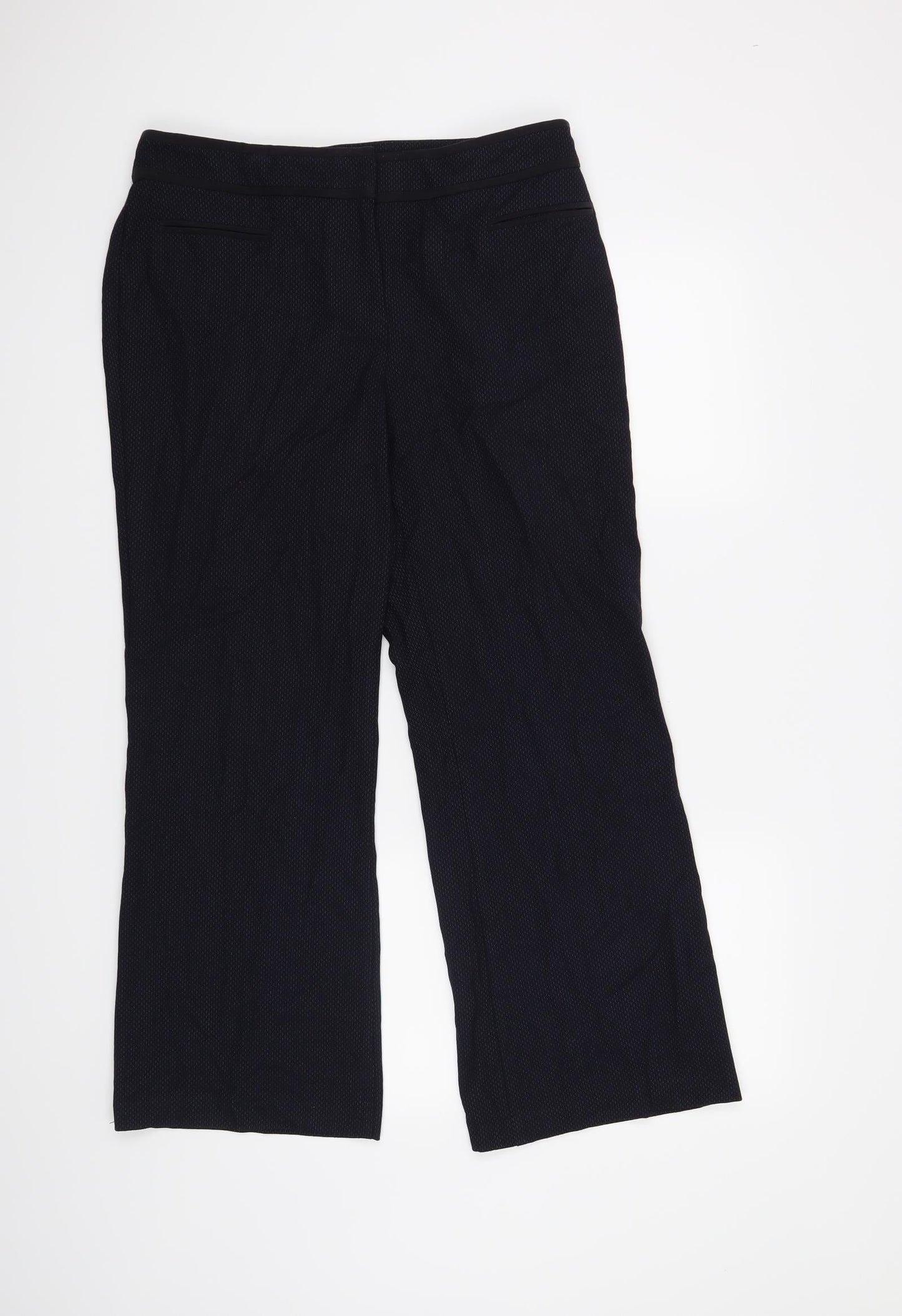 M&S Womens Blue   Trousers  Size 14 L26 in