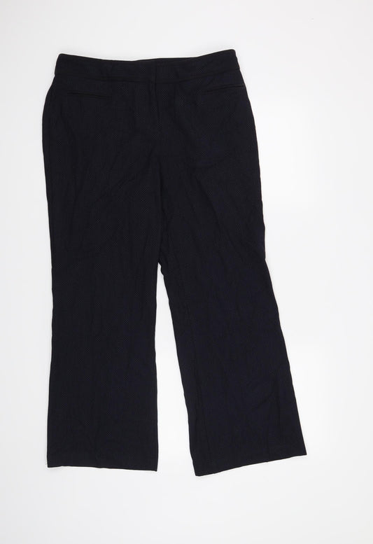 M&S Womens Blue   Trousers  Size 14 L26 in