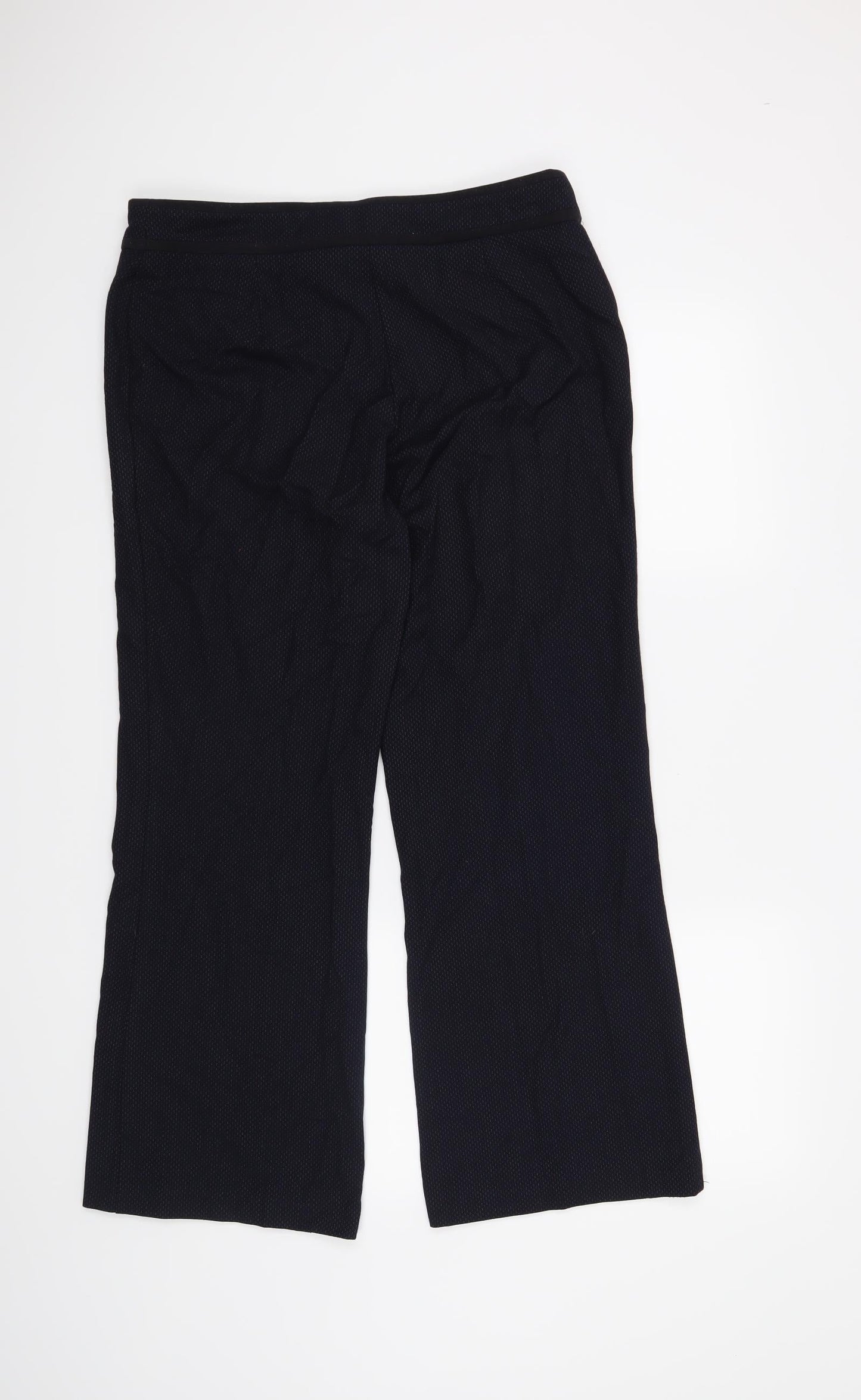 M&S Womens Blue   Trousers  Size 14 L26 in