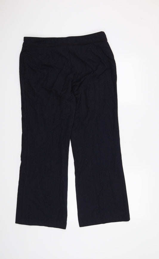 M&S Womens Blue   Trousers  Size 14 L26 in