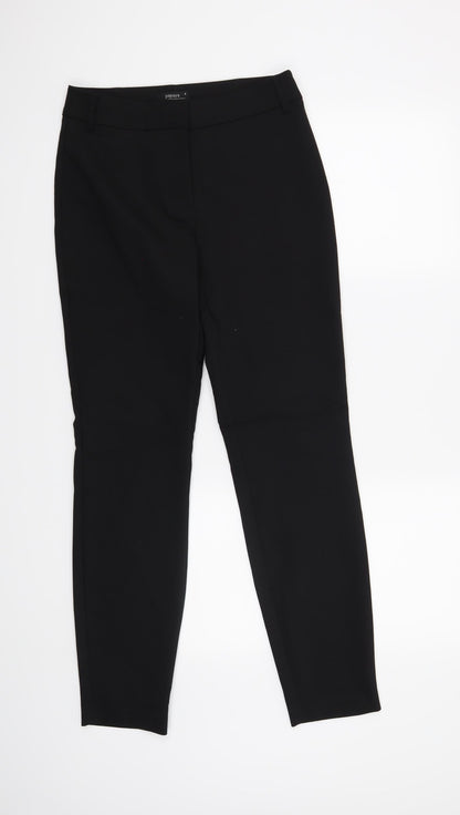 Womens UK Size 8 Papaya Regular Fit  Black Trousers