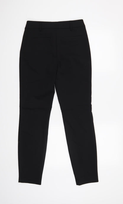 Womens UK Size 8 Papaya Regular Fit  Black Trousers