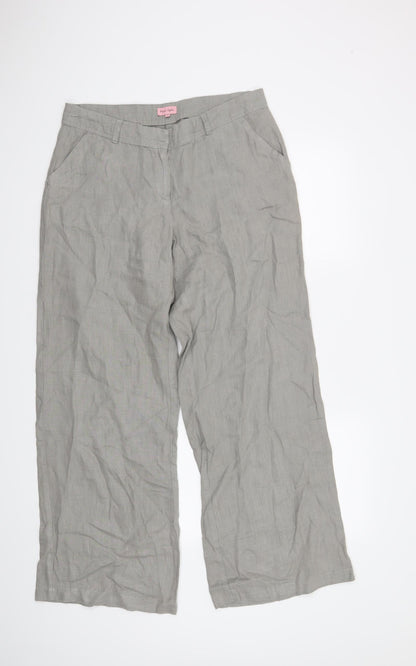 Womens UK Size 12 Phase Eight Regular Fit  Grey Trousers