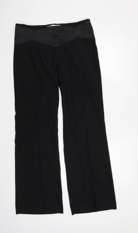 AMARANTO Womens Black   Trousers  Size 14 L31 in
