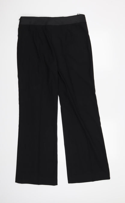 AMARANTO Womens Black   Trousers  Size 14 L31 in