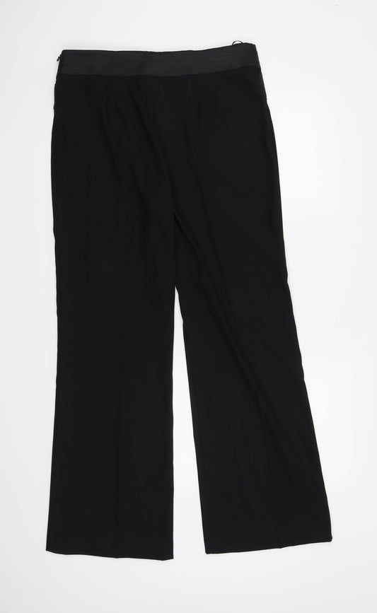 AMARANTO Womens Black   Trousers  Size 14 L31 in