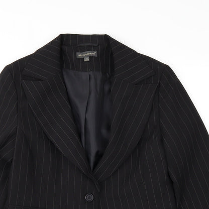 Womens UK Size 12 Atmosphere Black Overcoat