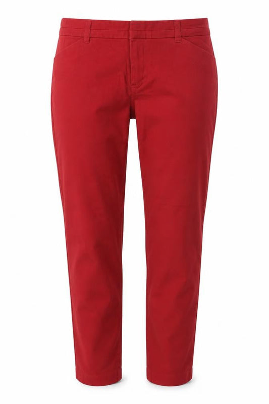 Womens UK Size 10 Gap Regular Fit Straight Red Jeans