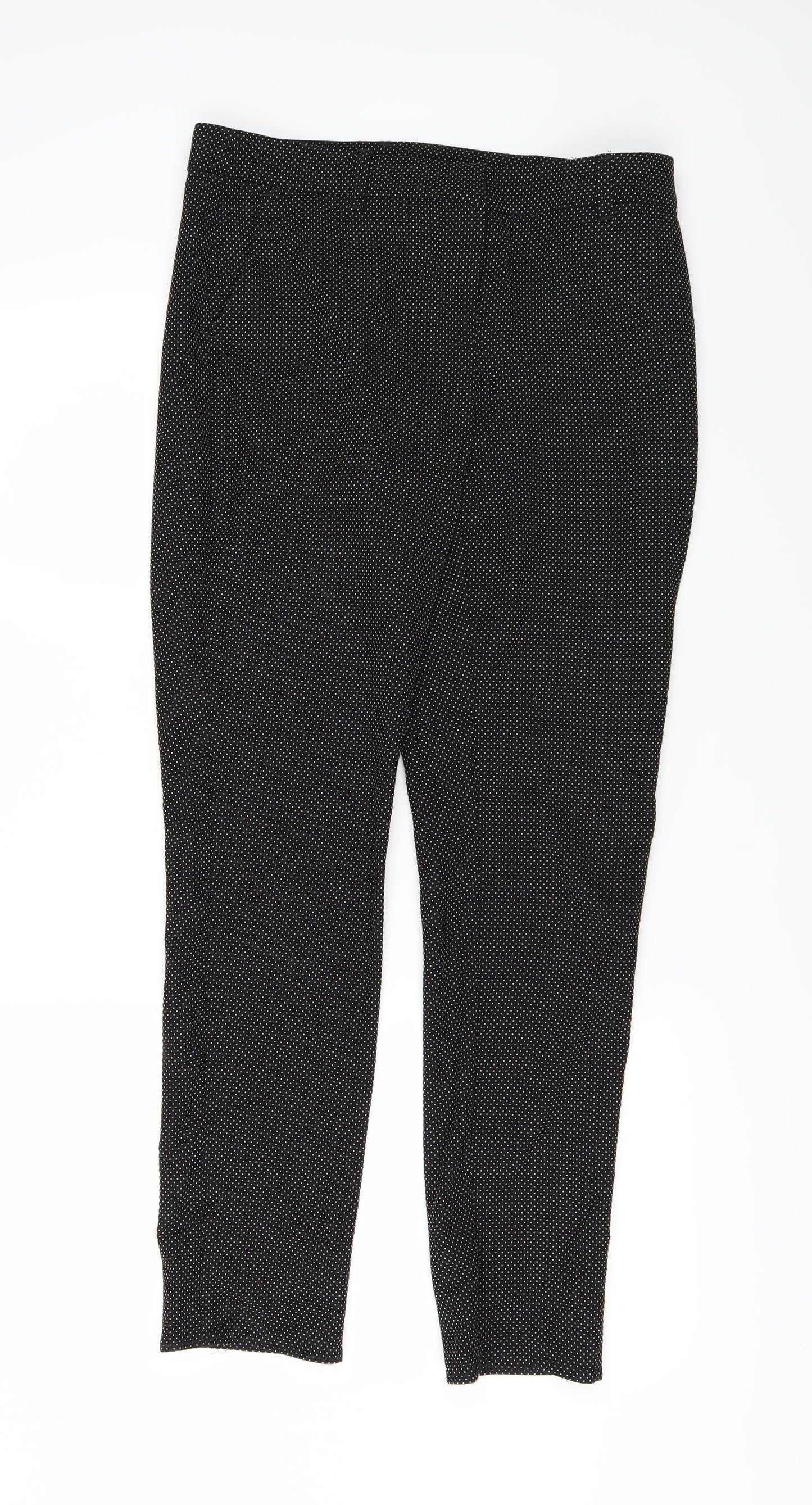 Womens UK Size 8 NEXT Regular Fit  Black Trousers