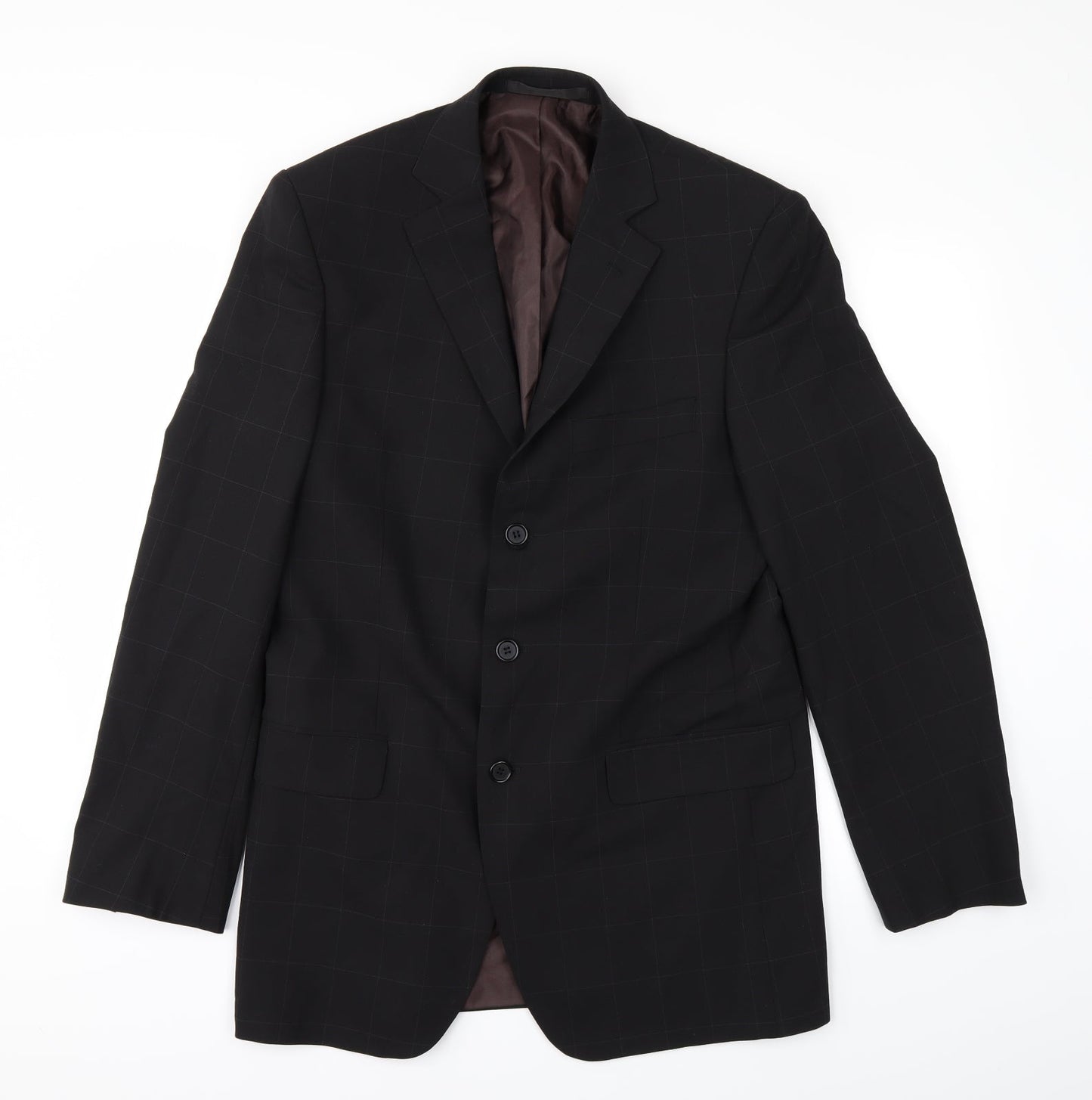 Womens UK Size 38 Marks and Spencer Black Overcoat