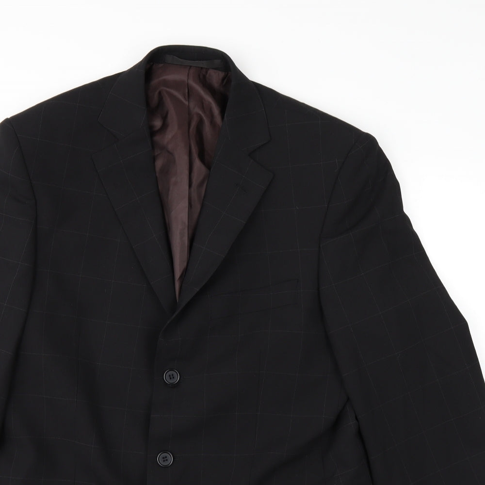 Womens UK Size 38 Marks and Spencer Black Overcoat
