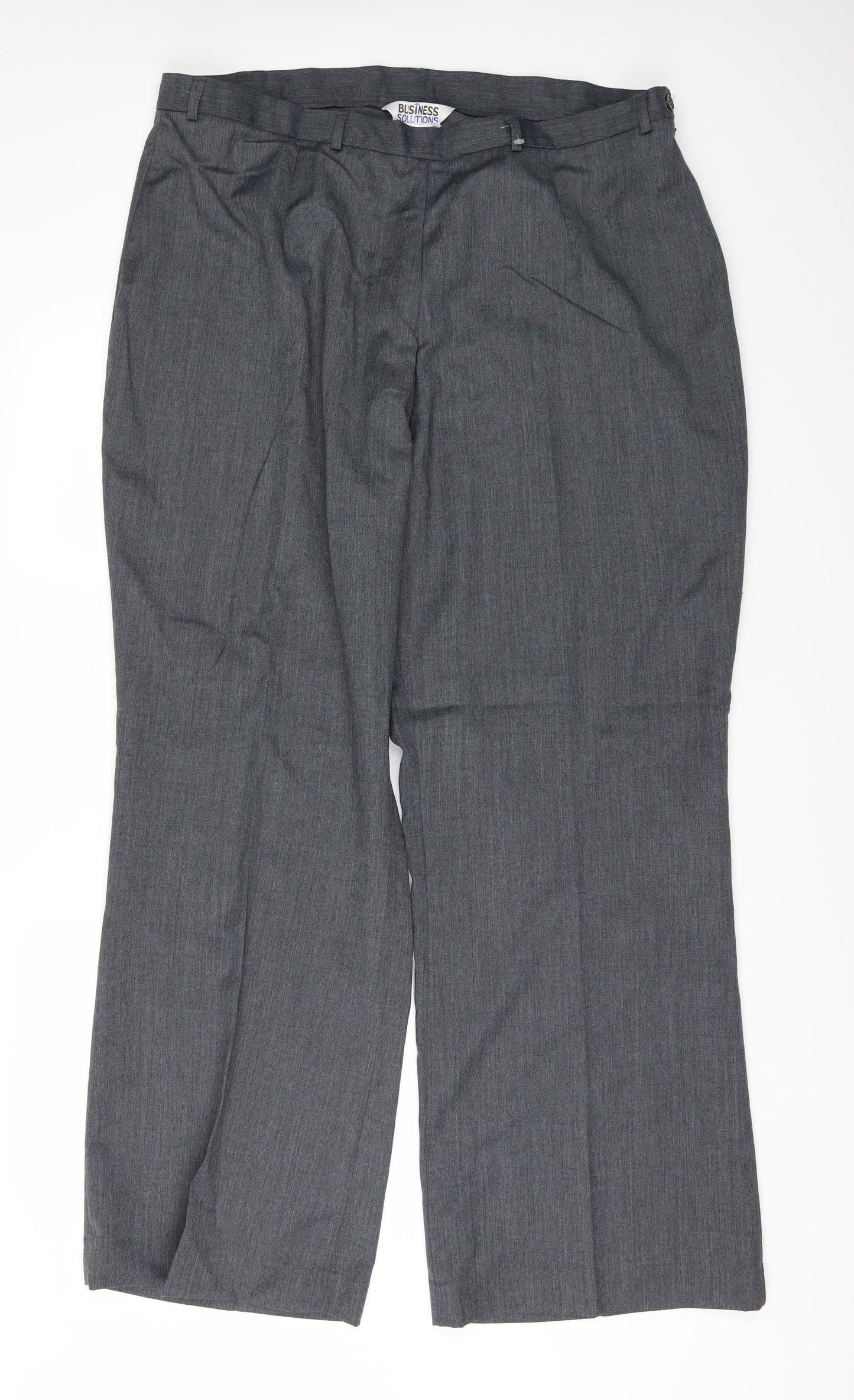 Mens UK Size 28 buisness solutions Regular Fit  Grey Trousers