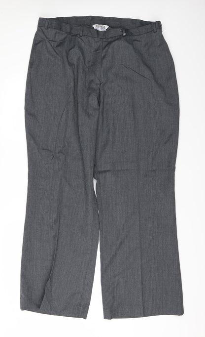 Mens UK Size 28 buisness solutions Regular Fit  Grey Trousers
