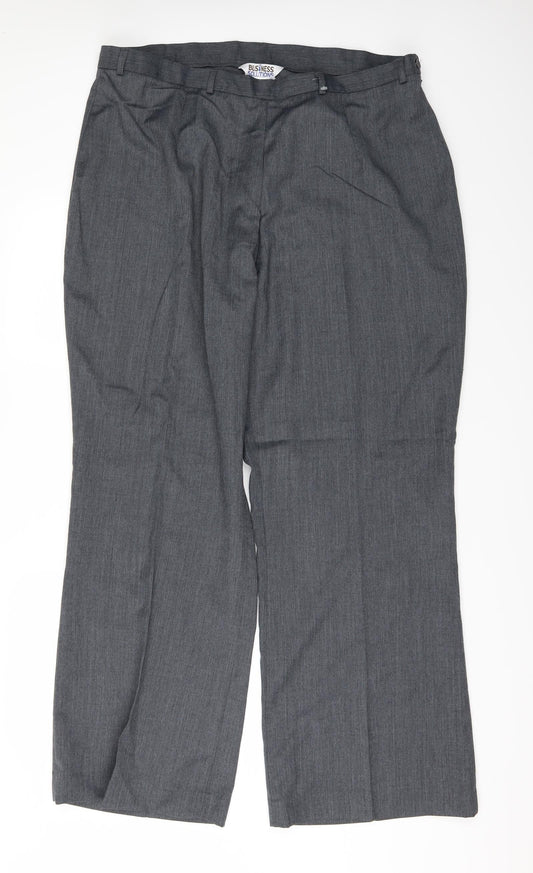 buisness solutions Mens Grey   Trousers  Size 28 L31 in
