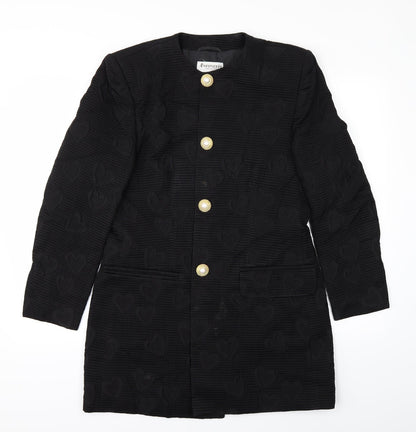 ANTONETTE Womens Black   Parka Coat Size 14