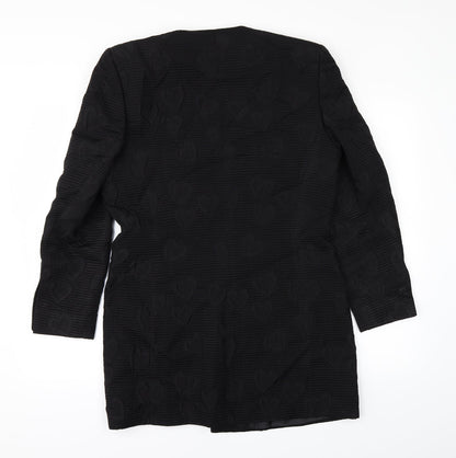 ANTONETTE Womens Black   Parka Coat Size 14
