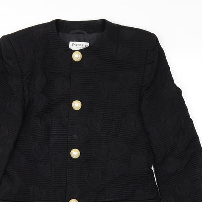ANTONETTE Womens Black   Parka Coat Size 14
